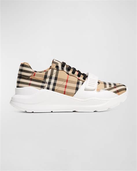 black burberry sneakers men's|burberry regis sneakers men's.